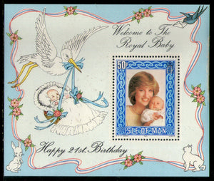 Isle of Man 1982 Diana Royal Baby M/s MNH # 5982