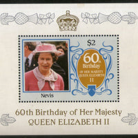 Nevis 1982 Queen  Elizabeth 60th Birthday M/s MNH # 5983