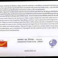 India 2021 Uttarakhand Tejpatta Plant Spices Special Cover # 6849