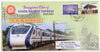 India 2023 Vande Bharat Express Rath Yatra Label Puri to Howrah Bridge Train Locomotive Special Cover # 7115