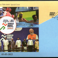 India 2022 Khelo India University Games Sports PM Modi Special Cover # 7410