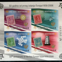 Montenegro 2006 First Europa Issue Stamp on Stamp IMPERF M/s MNH # 7755