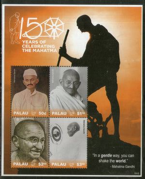 Palau 2019 Mahatma Gandhi of India Sheetlet MNH # 8073