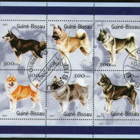 Guinea Bissau 2001 Breeds of Dogs Pet Animal M/s Sheetlet Cancelled # 8162