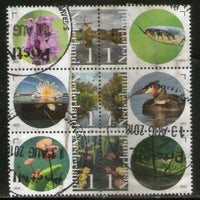 Netherlands 2015 8 diff. Birds Eye Used Stamp # 8241