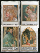 San Marino 1979 Christmas Paintings Holy Family Sc 972,74 MNH # 82