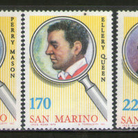 San Marino 1979 Fictional Detectives Sc 950,52-53 MNH # 874