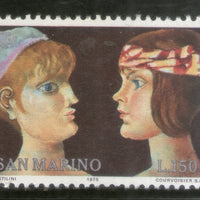 San Marino 1975 International Women’s Year Paintings Sc 873 MNH # 977