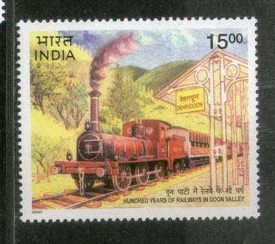 India 2000 Doon Valley Railway Transport Phila-1762 1v MNH