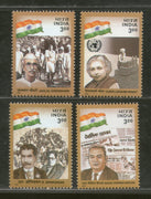 India 2000 Social & Political Leaders Gandhi Phila 1772-75 MNH