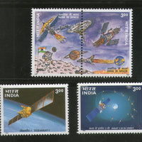 India 2000 India's Space Programme Satellite Orbit 4v Phila 1782-85 MNH