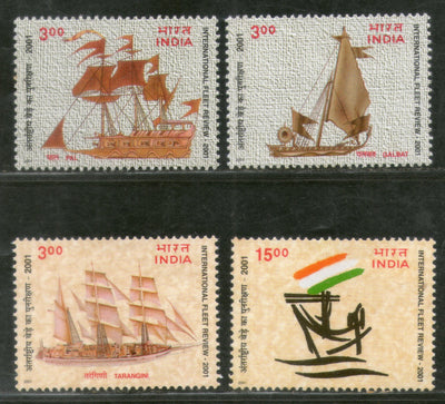 India 2001 International Fleet Review Sailing Ship Phila 1821-24 MNH