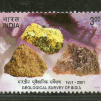 India 2001 Geological Survey of India Phila 1825 MNH