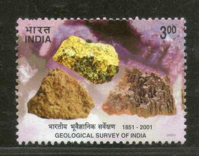 India 2001 Geological Survey of India Phila 1825 MNH