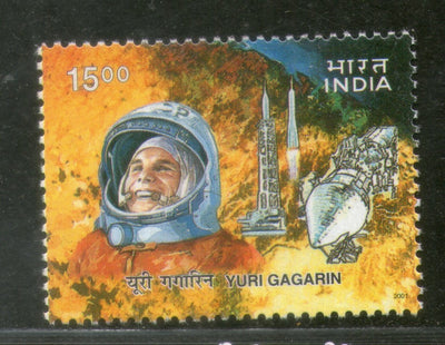 India 2001 Yuri Gagarin Man's First Space Flight Phila 1828 MNH