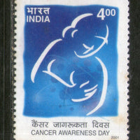 India 2001 Cancer Awareness Day Phila-1871 MNH