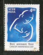 India 2001 Cancer Awareness Day Phila-1871 MNH