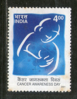 India 2001 Cancer Awareness Day Phila-1871 MNH