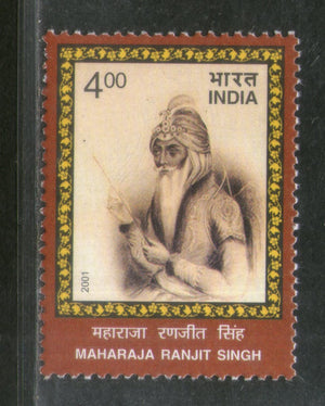 India 2001 Maharaja Ranjit Singh Sikhism Phila 1872 MNH