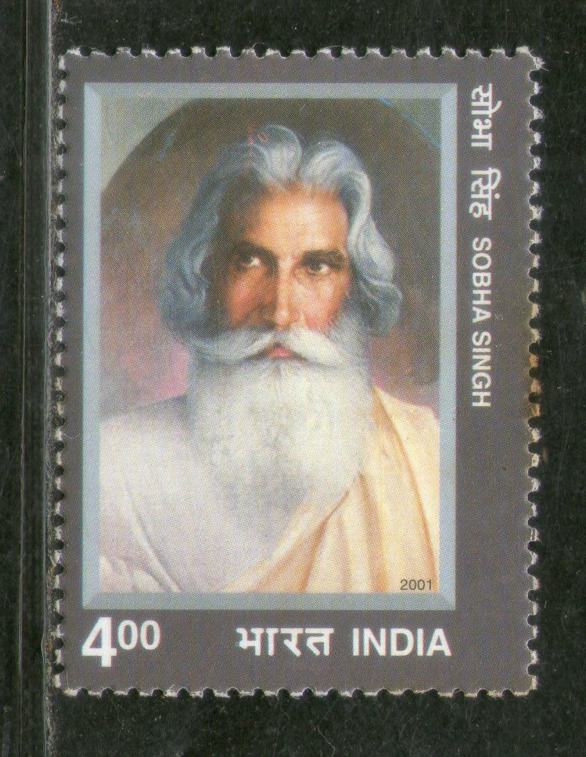 India 2001 Sobha Singh Painter Phila 1875 MNH