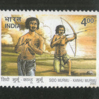 India 2002 Murmu Brothers Tribal Warriors Phila-1898 MNH