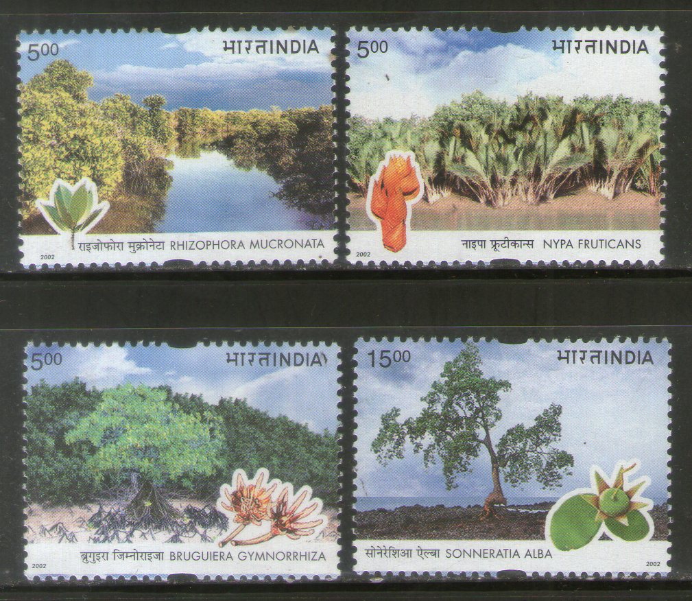 India 2002 Mangroves Climate Change 4v Phila-1926-29 MNH