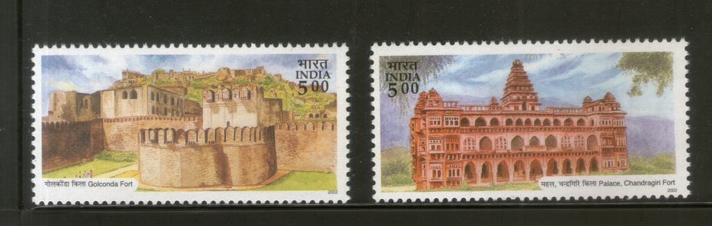 India 2002 Forts of Andhra Pradesh Phila-1948-49 MNH