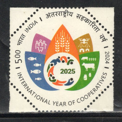 India 2024 International Year of Cooperatives Odd Shaped 1v MNH