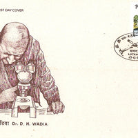 India 1984 D. N. Wadia Scientist Phila-983 FDC