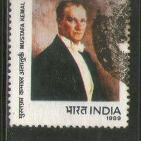 India 1989 Mustafa Kemal Ataturk Phila-1207 Used Stamp
