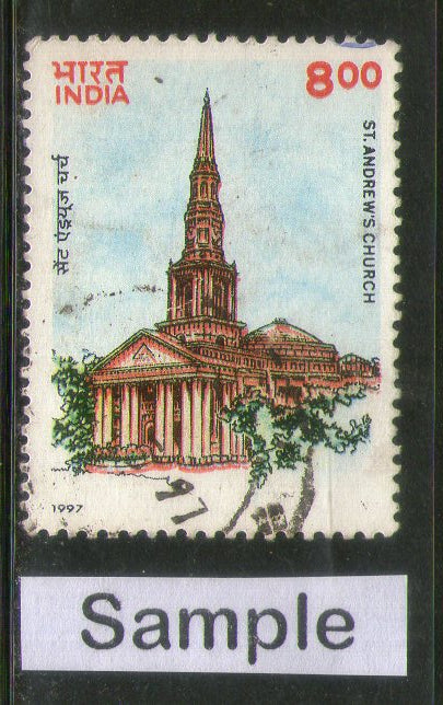India 1997 St. Andrew's Church Phila-1526 Used Stamp