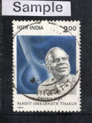 India 1997 Omkarnath Thakur Musician Phila-1545 Used Stamp