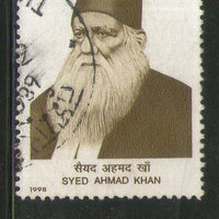 India 1998 Sir Syed Ahmad Khan Phila-1615 Used Stamp