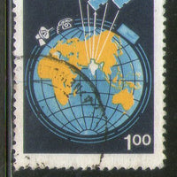 India 1983 World Communication Year Satellite Phila-932 Used Stamp