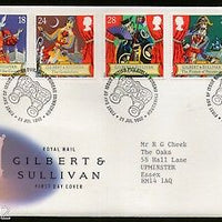 Great Britain 1992 Yeoman Guard by Gilbert & Sulliva Comic Writer 5v FDC # F59