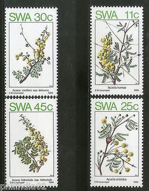 South West Africa 1984 Spring Flower Plants Trees Flora Sc 532-35 MNH # 4293