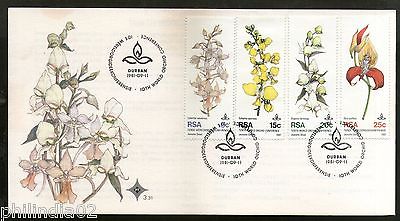 South Africa 1981 World Orchid Conference Plant Tree Flora Sc 553-6 FDC # 6492