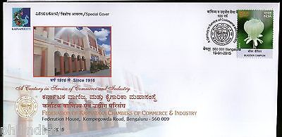 India 2015 Federation of Karnataka Chambers of Commerce Industry Special Cover-A