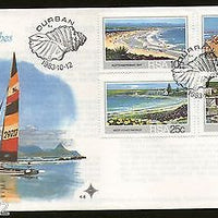 South Africa 1983 Beaches Yatch Shell Transport Painting Sc 622-5 FDC # 16275
