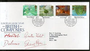 Great Britain 1985 European Music Year British Composers 4v FDC # F125