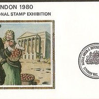 Great Britain 1980 London-80 Exhibit Colorano Silk Cover # 13151