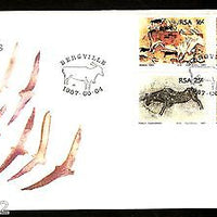 South Africa 1984 Bloukrans River Bridge Architecture Sc 634-37 FDC # 16187