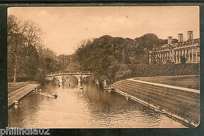 Great Britain 1932 Cambridge Clare College & Bridge Frith's View Post Card Used