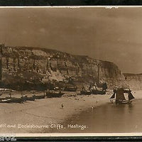 Great Britain 1935 East Hill & Ecclesbourne Cliffs Hasting View Post Card Used