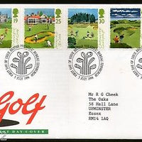 Great Britain 1994 Golf Courses St. Andrews Carnoustie Sports 5v FDC # F79