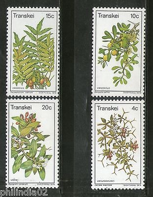 Transkei 1978 Edible Fruits Plants Flower Trees Flora Sc 28-31 MNH # 3332