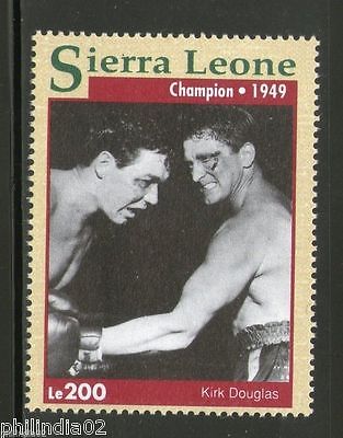 Sierra Leone 1993 Champion - Kirk Douglas Sc 1610d Boxing Movies Stars Cinem MNH