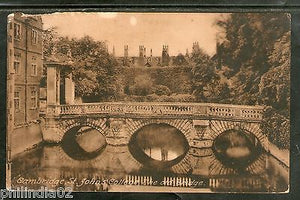 Great Britain 1936 Cambridge St. John's College Frith's View Post Card Used # 46