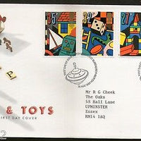 Great Britain 1989 Europa Children’s Games & Toys Top Dice Robot 4v FDC # F72