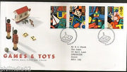 Great Britain 1989 Europa Children’s Games & Toys Top Dice Robot 4v FDC # F72